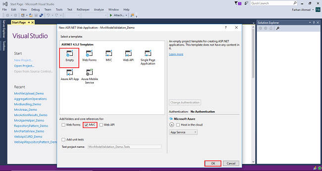 Model Validation In MVC 5
